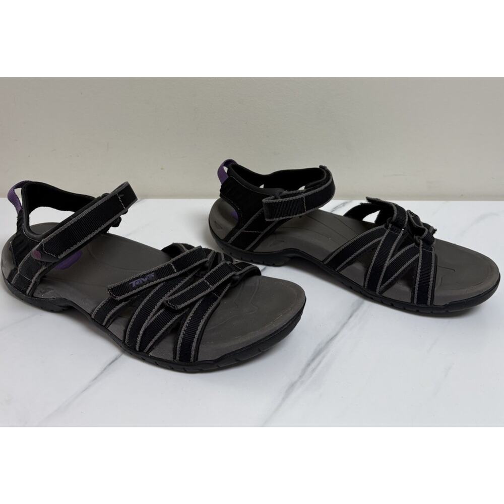 Teva Tirra 4266 Womens Hiking Sandals Black Purple Size 8.5 Outdoor Comfort - Picture 3 of 8